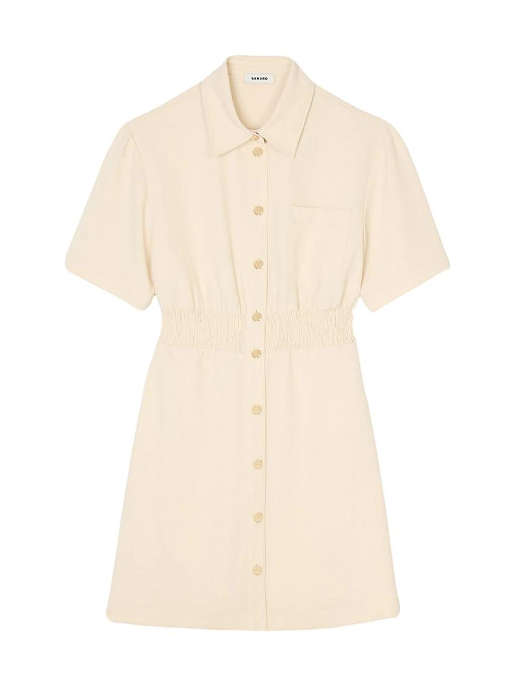 Short Button-Up Dress