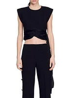 Crop Top with Asymmetric Panels