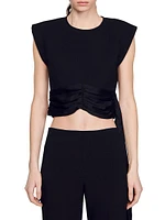 Crop Top with Asymmetric Panels