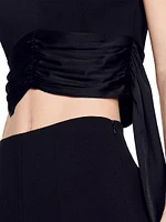 Crop Top with Asymmetric Panels