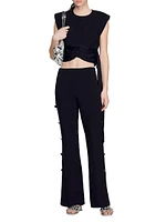 Crop Top with Asymmetric Panels