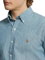 Classic-Fit Chambray Shirt