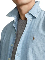 Classic-Fit Chambray Shirt