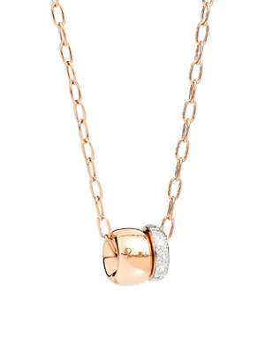 Iconica 18K Rose Gold & Diamonds Pendant Necklace