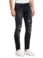 5620 3D Zip Knee Skinny Jeans