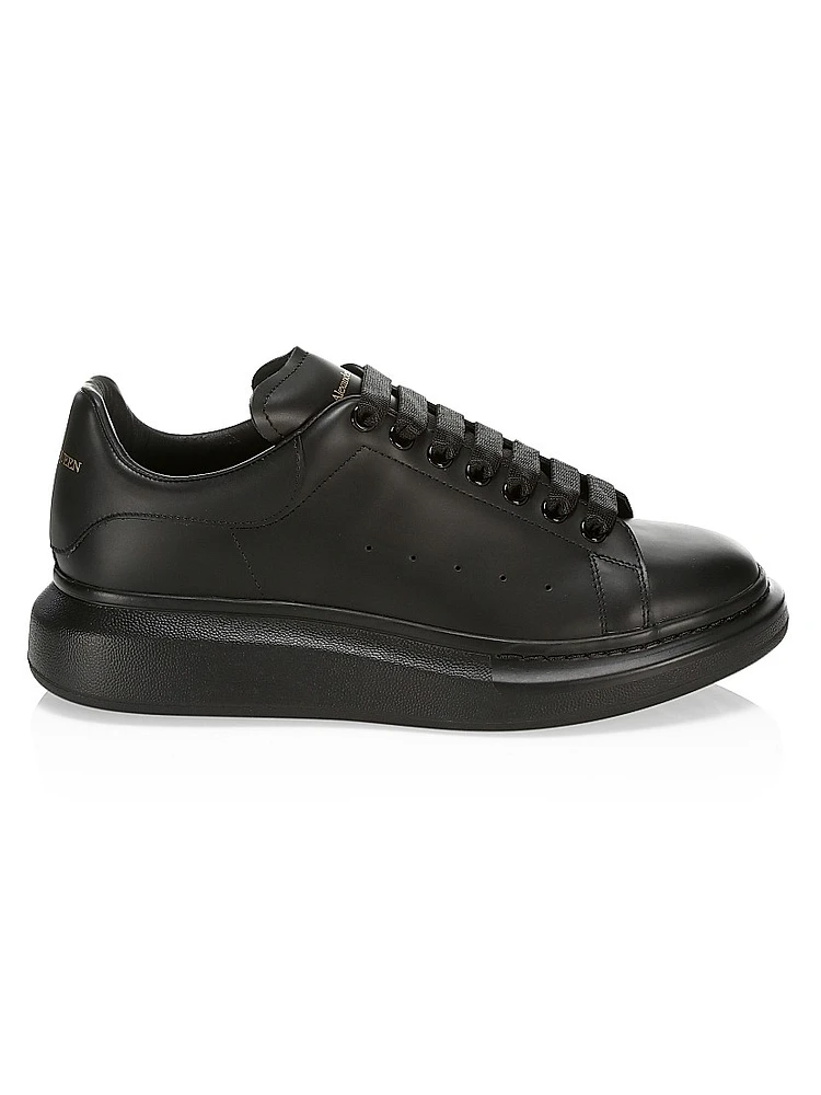 Oversized Leather Platform Sneakers