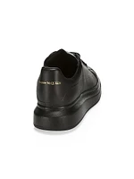 Oversized Leather Platform Sneakers