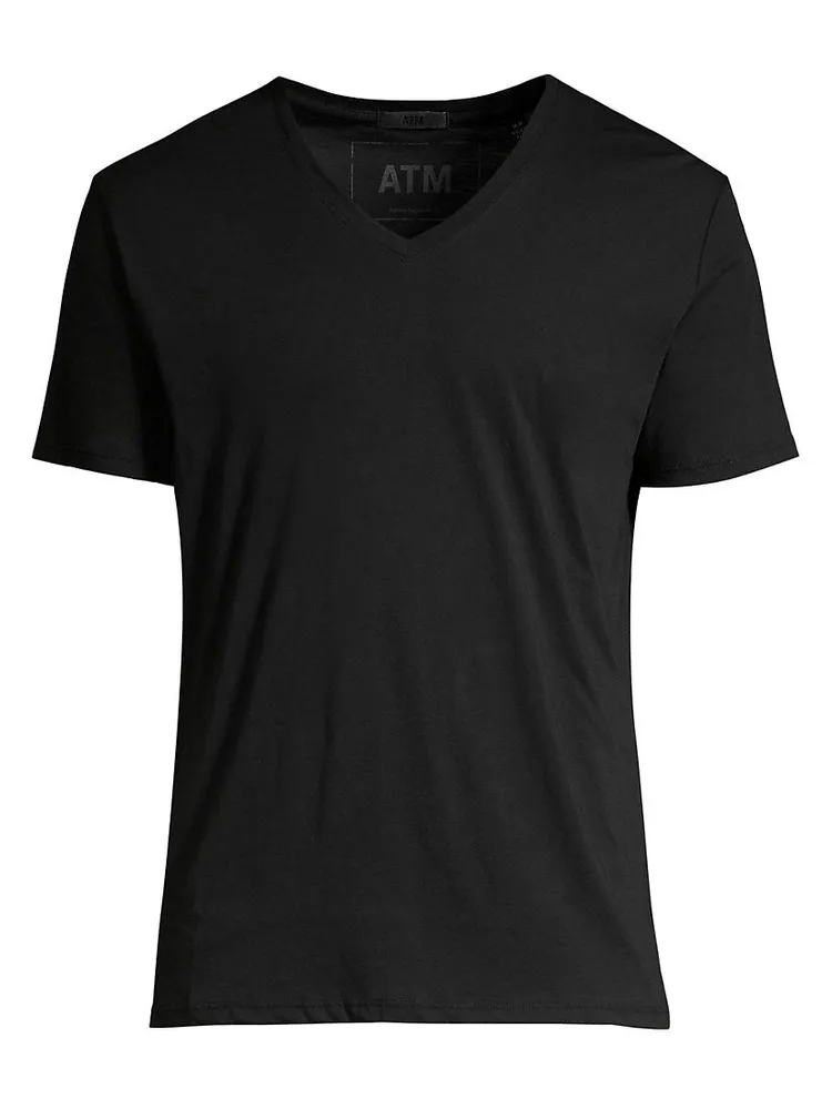 Slim Fit V-Neck Cotton T-Shirt