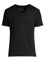 Slim Fit V-Neck Cotton T-Shirt