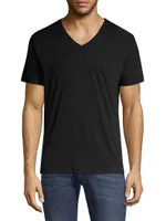 Slim Fit V-Neck Cotton T-Shirt