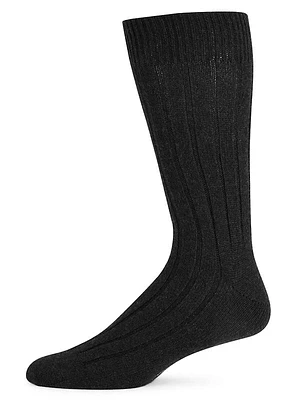 Ribbed Cashmere Socks