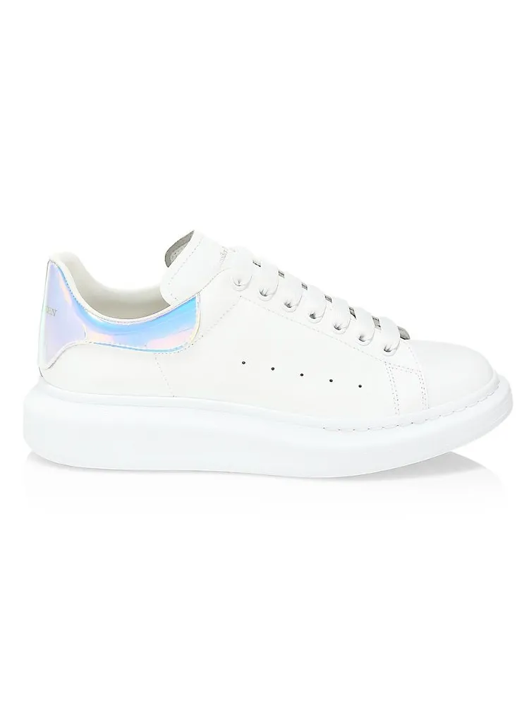 Men's Oversized Iridescent Leather Flatform Sneakers