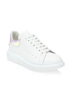 Men's Oversized Iridescent Leather Flatform Sneakers