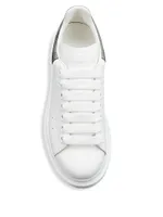 Women's Oversized Metallic Colorblocked Leather Sneakers