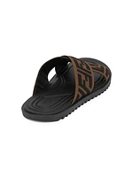 Cross Strap FF Logo Slide Sandals