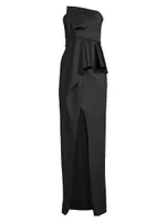 Jonas Asymmetrical Draped Gown