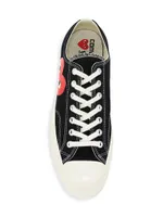 CdG PLAY x Converse Men's Chuck Taylor All Star One Heart Low-Top Sneakers