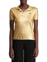 Gold Lacquer Pony Polo Tee