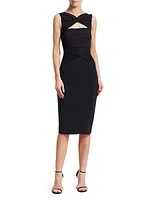 Audrine Ruched Cutout Bodycon Dress