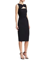 Audrine Ruched Cutout Bodycon Dress