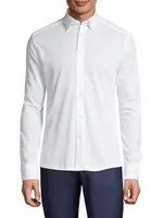 Soft Casual Slim-Fit Pique Cotton Sport Shirt