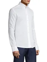 Soft Casual Slim-Fit Pique Cotton Sport Shirt