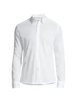 Soft Casual Slim-Fit Pique Cotton Sport Shirt