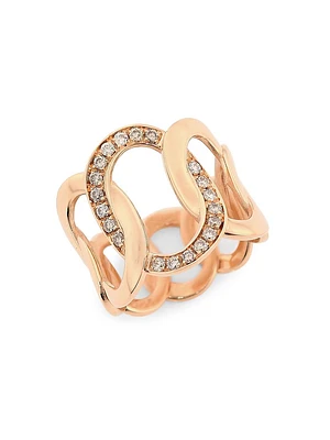 Brera 18K Rose Gold & Brown Diamond Ring