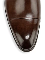 Ira Double Monk Strap Leather Loafers