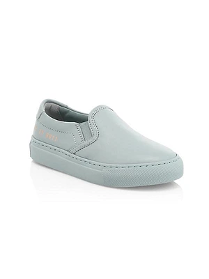 Little Kid's & Kid's Leather Slip-On Sneakers