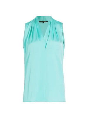 Mila Sleeveless Draped Blouse