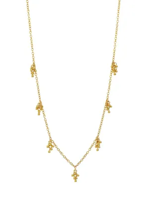 Bouclé 24K Yellow Gold Charm Necklace