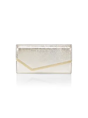 Emmie Glitter Leather Clutch-On-Chain