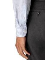 Contemporary-Fit Natural Stretch Check Shirt