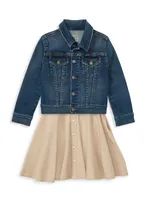 Little Girl's & Belted Chino Dress