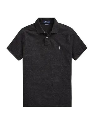 Custom Slim-Fit Cotton Mesh Polo