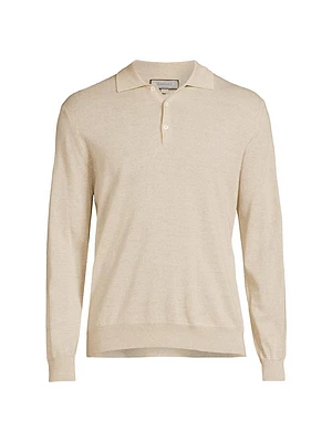 Modern-Fit Wool Polo Shirt