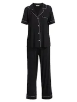 Gisele Short-Sleeve Top & Pants Pajama Set