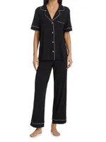 Gisele Short-Sleeve Top & Pants Pajama Set