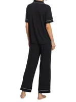 Gisele Short-Sleeve Top & Pants Pajama Set