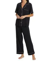 Gisele Short-Sleeve Top & Pants Pajama Set