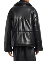 Hide Vegan Leather Puffer Jacket