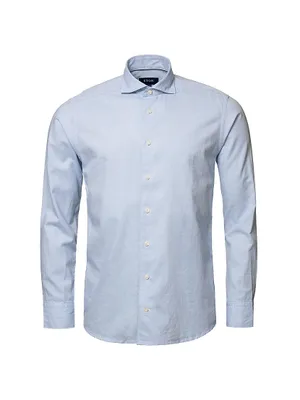 Contemporary-Fit Cotton & Silk Soft Casual Shirt