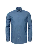 Contemporary-Fit Chambray Soft Casual Shirt