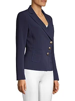 Single-Breasted Wrap Blazer