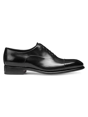 Isaac-VI-50 Cap-Toe Leather Oxfords