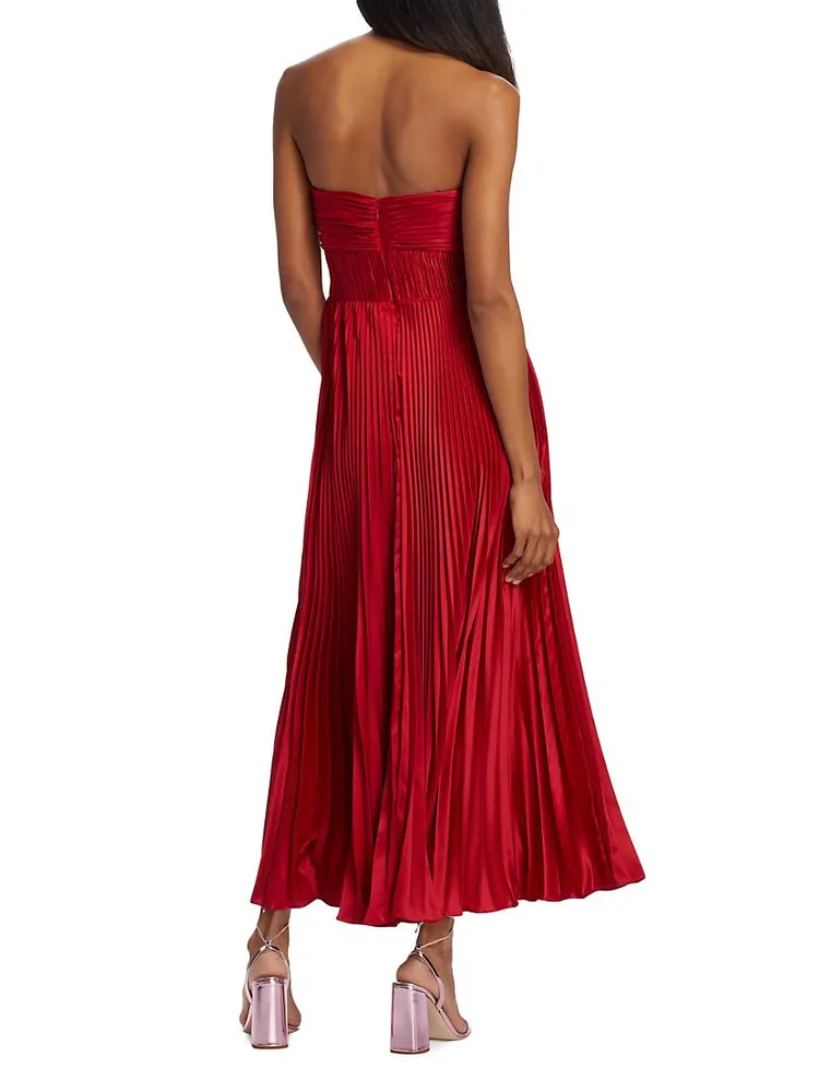 Pleated Strapless Belle Dress