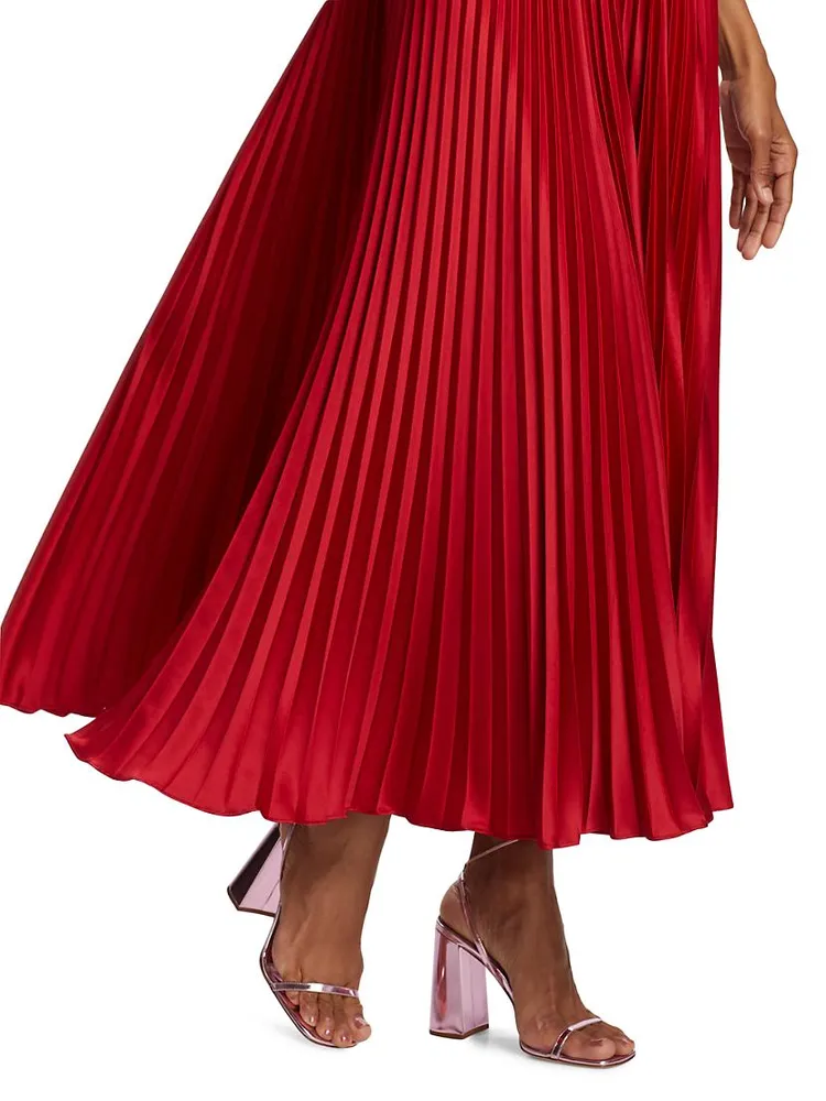 Pleated Strapless Belle Dress