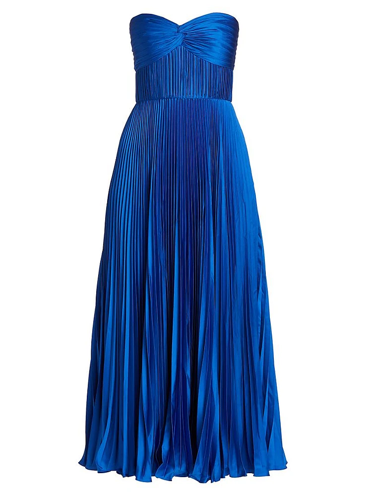 Pleated Strapless Belle Dress