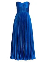 Pleated Strapless Belle Dress